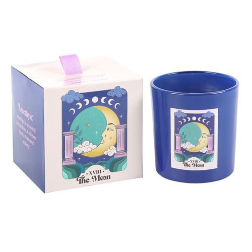 The Moon Amethyst Crystal Chip Candle - Buy  at GiftMasters.co.uk