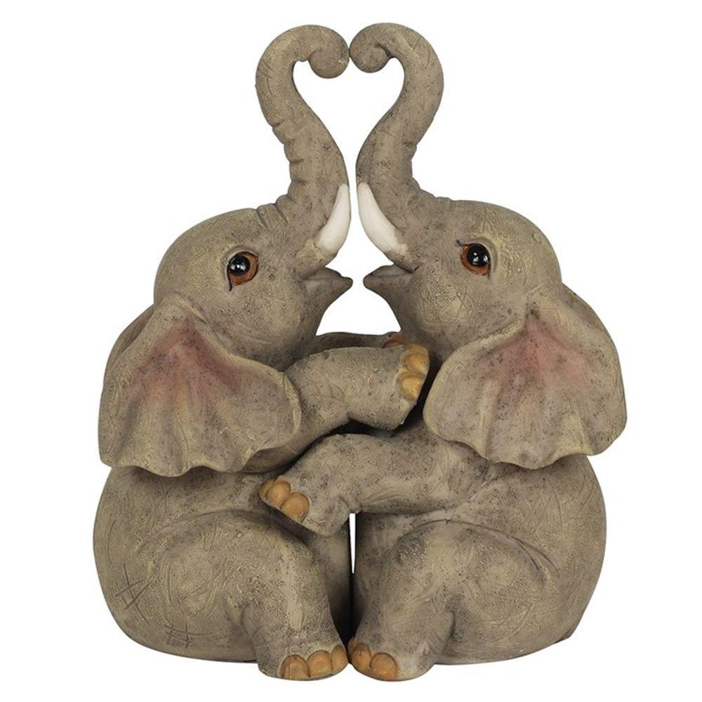 Elephant Embrace Elephant Couple Ornament - Buy Ornament at GiftMasters.co.uk