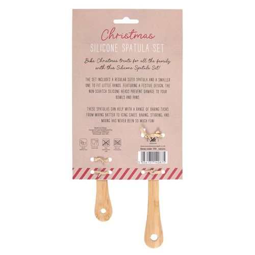 Santa's Helper Silicone Spatula Set - GiftMasters.co.uk
