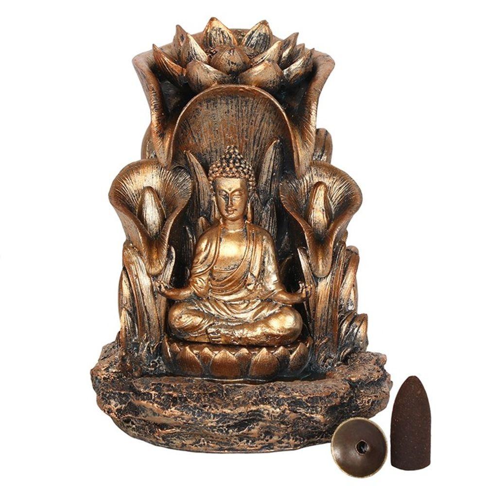 Bronze Buddha Backflow Incense Burner - Buy  at GiftMasters.co.uk