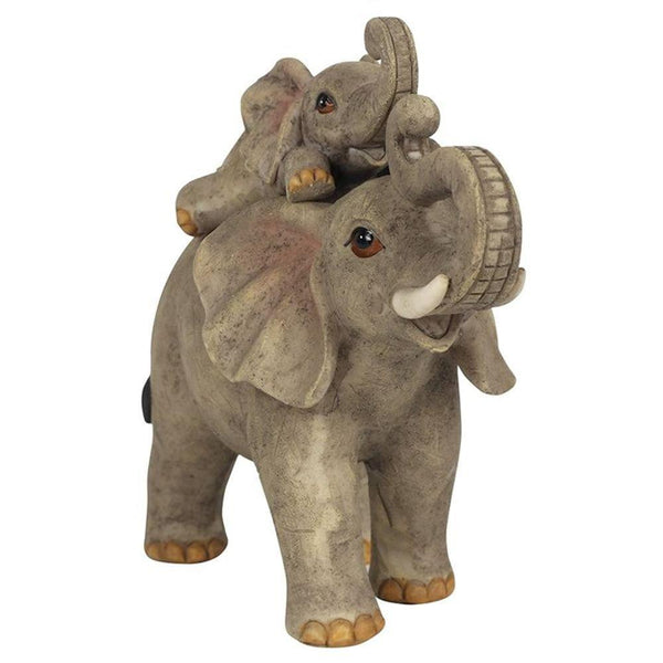 Elephant Adventure Mother and Baby Elephant Ornament - GiftMasters.co.uk