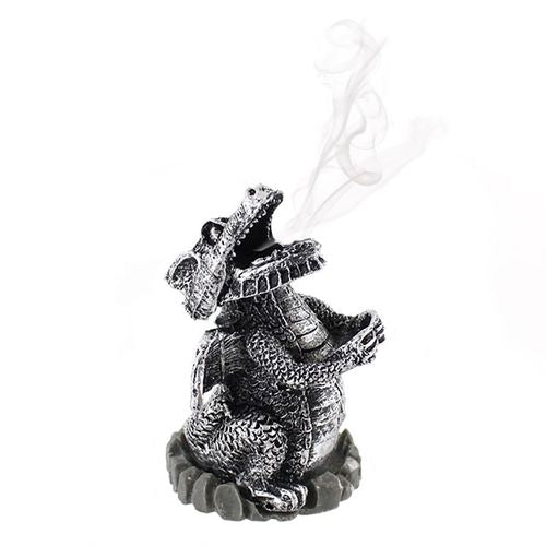 Silver Dragon Incense Cone Holder - Buy  at GiftMasters.co.uk