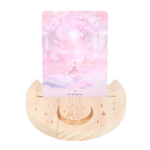 Natural Crystal Crescent Moon Tarot Card Stand - Buy  at GiftMasters.co.uk