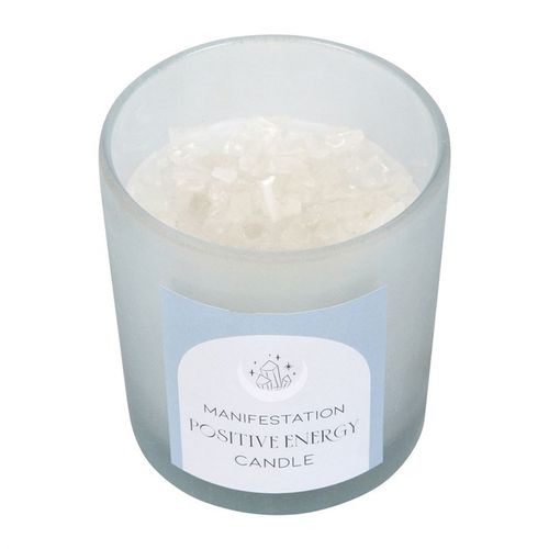 Positive Energy White Sage Crystal Chip Candle - Buy  at GiftMasters.co.uk