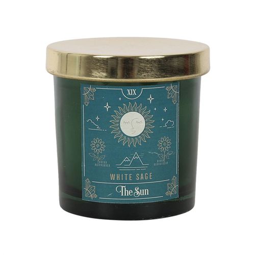 The Sun White Sage Tarot Candle - Buy  at GiftMasters.co.uk