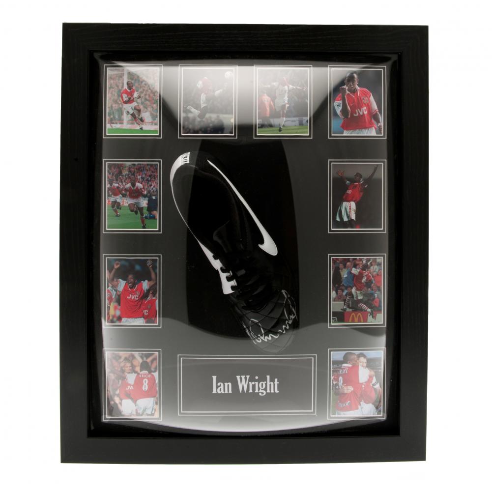 Arsenal FC Wright Signed Boot (Framed) - Buy Gloves & Boots at GiftMasters.co.uk