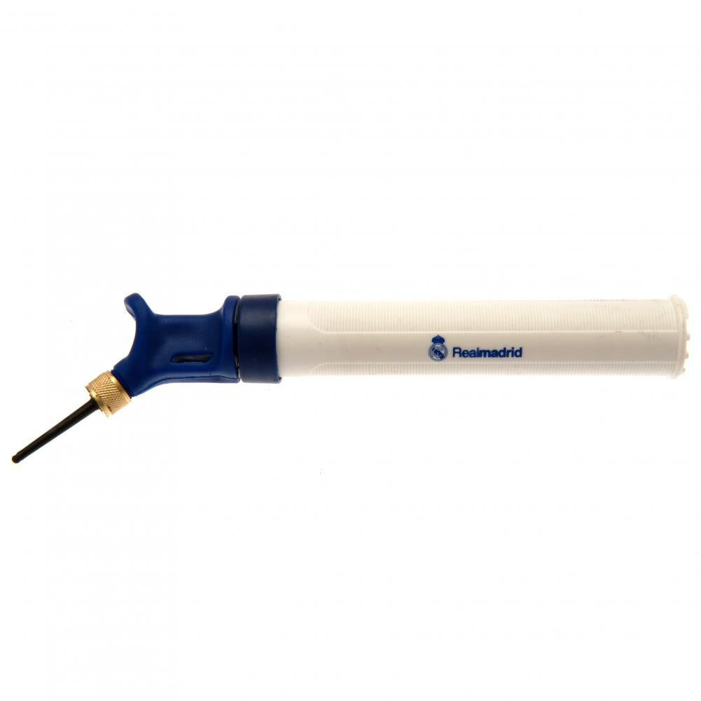 Real Madrid FC White Dual Action Football Pump - Buy Pumps & Sets at GiftMasters.co.uk