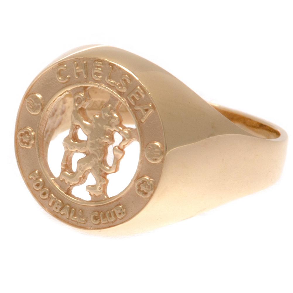 Chelsea FC 9ct Gold Crest Ring - Buy Rings at GiftMasters.co.uk
