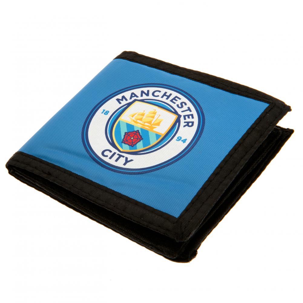Manchester City FC Canvas Wallet - Buy Wallets at GiftMasters.co.uk