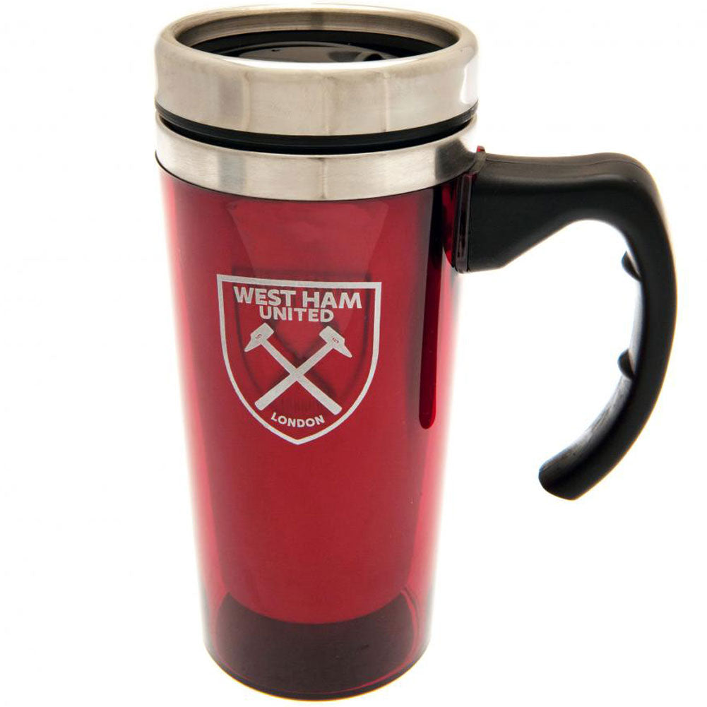 West Ham United FC Handled Travel Mug - Buy Travel Mugs at GiftMasters.co.uk