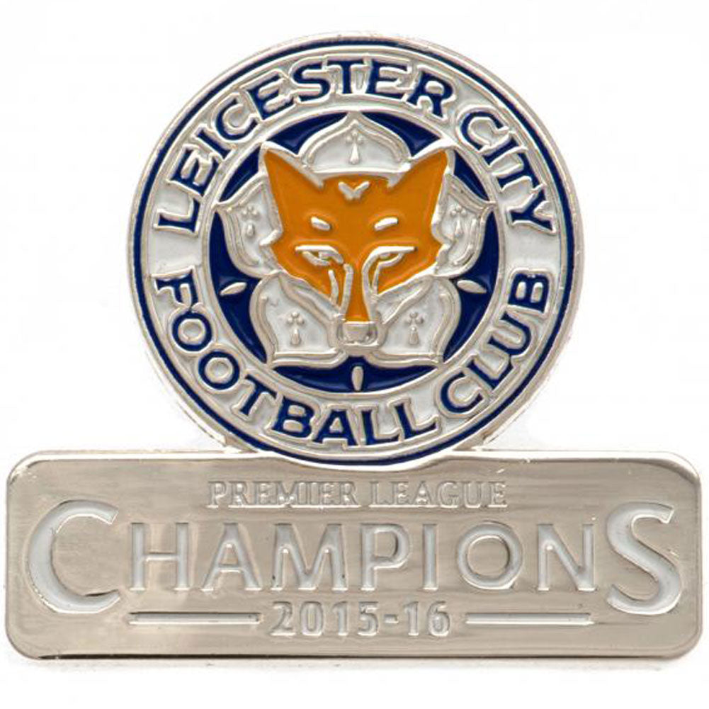 Leicester City FC Premier League Champions Badge - Buy Badges at GiftMasters.co.uk