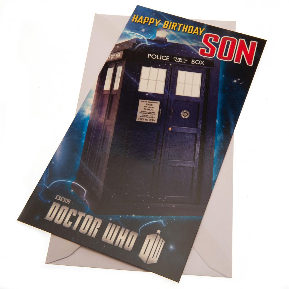 Doctor Who Birthday Card Son - Buy Cards & Gift Wrap at GiftMasters.co.uk