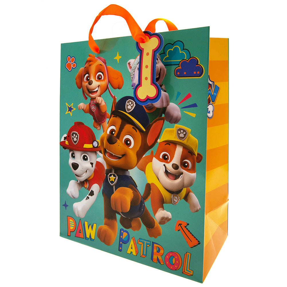Paw Patrol Gift Bag - Buy Cards & Gift Wrap at GiftMasters.co.uk