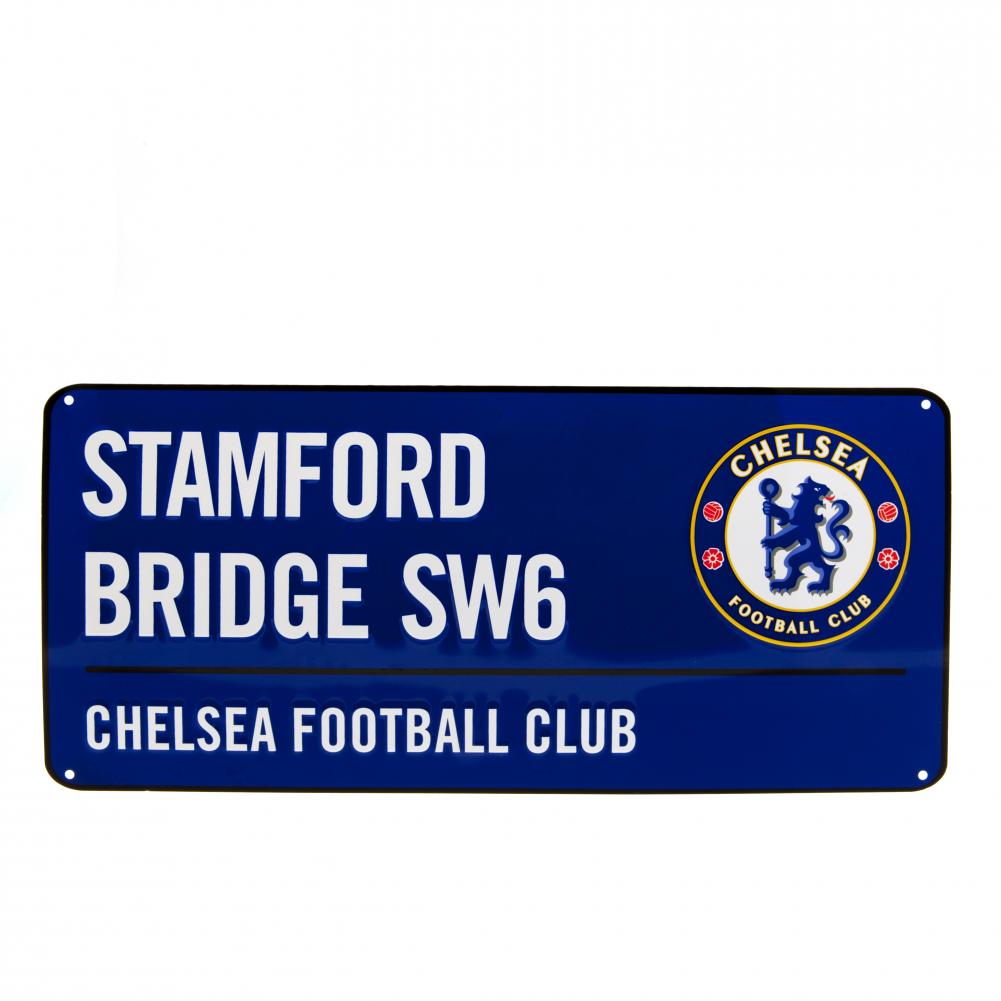 Chelsea FC Colour Street Sign - Buy Metal Signs at GiftMasters.co.uk