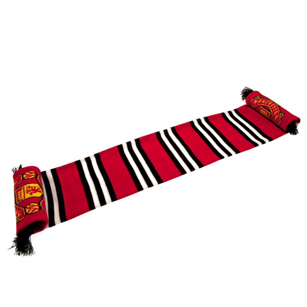 Manchester United FC Bar Scarf - Buy Gloves & Scarves at GiftMasters.co.uk