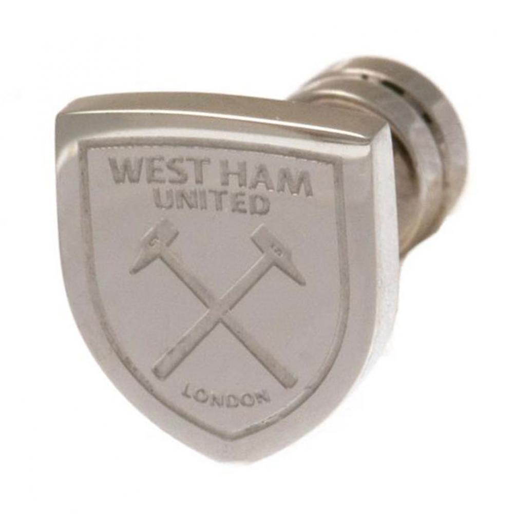 West Ham United FC Cut Out Stud Earring - Buy Stainless Steel at GiftMasters.co.uk