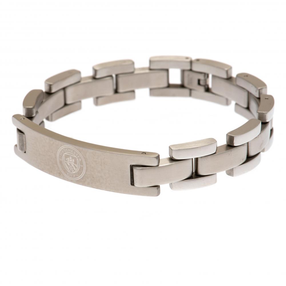 Manchester City FC Bracelet - Buy Stainless Steel at GiftMasters.co.uk