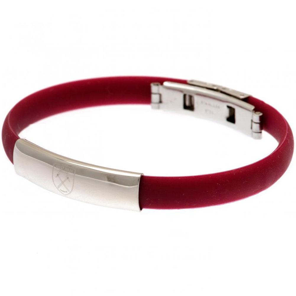 West Ham United FC Colour Silicone Bracelet - Buy Silicone at GiftMasters.co.uk