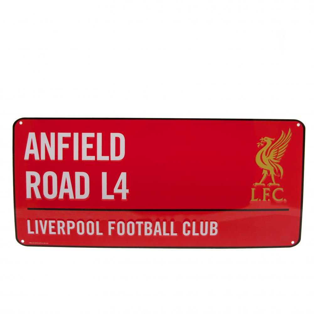 Liverpool FC Colour Street Sign - Buy Metal Signs at GiftMasters.co.uk