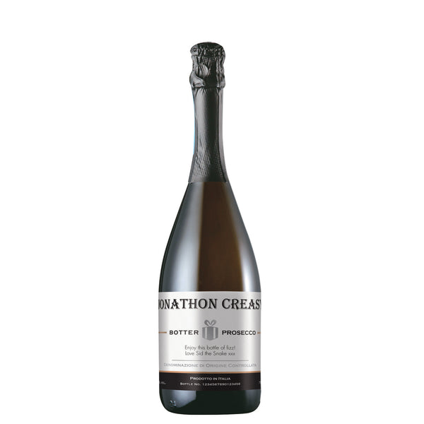 Personalised Contemporary Label Prosecco