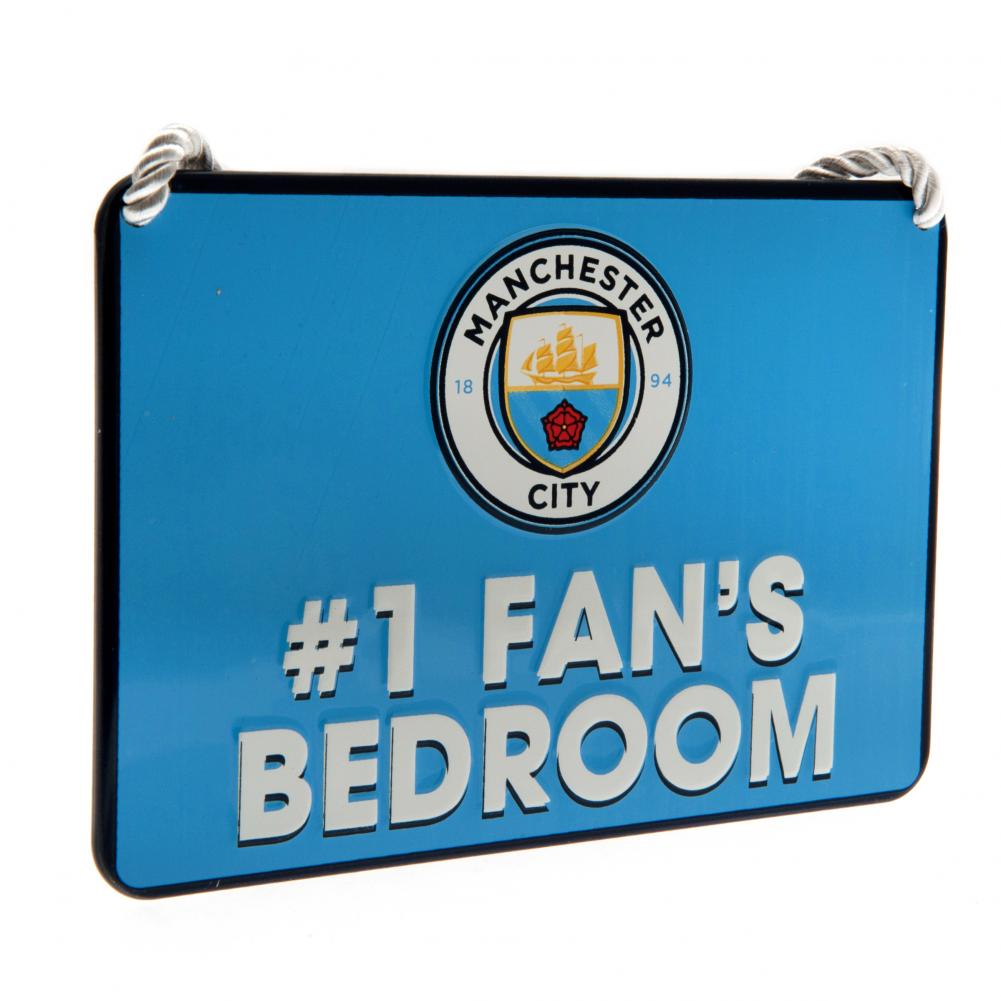 Manchester City FC Bedroom Sign No1 Fan - Buy  at GiftMasters.co.uk