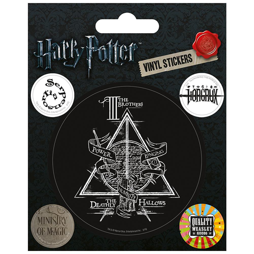 Harry Potter Deathly Hallows Stickers - Buy Stickers at GiftMasters.co.uk