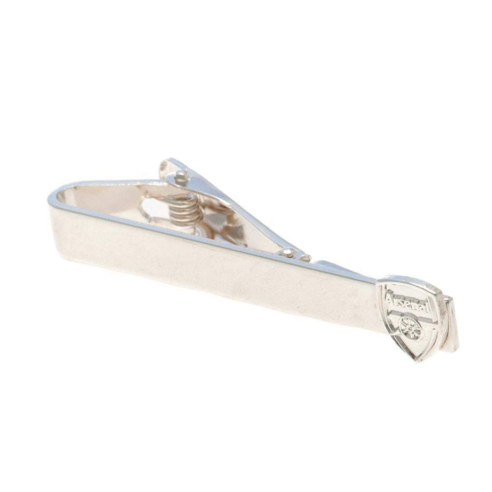 Arsenal FC Silver Plated Tie Slide - Buy Ties & Pins at GiftMasters.co.uk