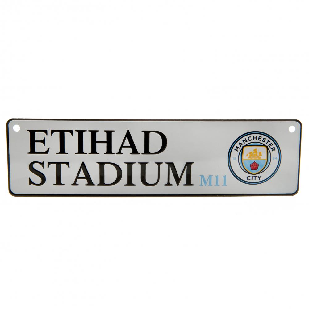 Manchester City FC Window Sign - Buy Metal Signs at GiftMasters.co.uk