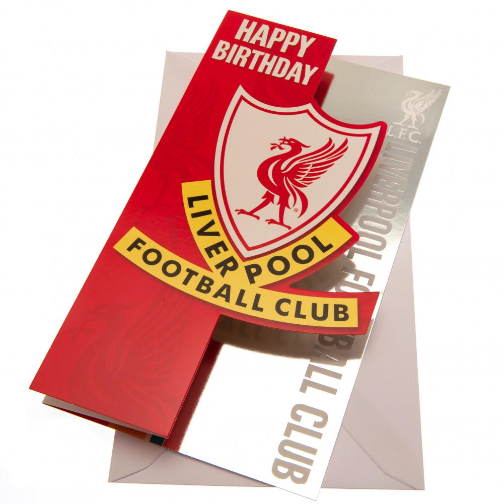 Liverpool FC Liverbird Birthday Card - Buy Cards & Gift Wrap at GiftMasters.co.uk