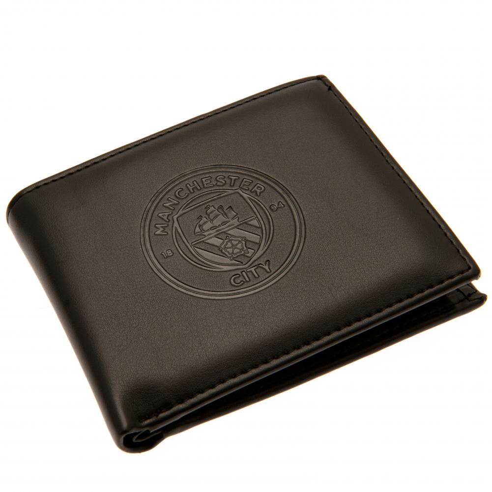 Manchester City FC Debossed Wallet - Buy Wallets & Purses at GiftMasters.co.uk