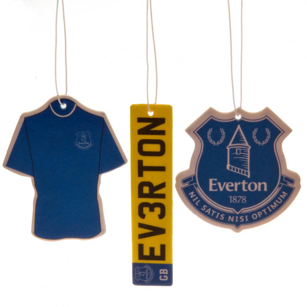 Everton FC 3pk Air Freshener - Buy Air Fresheners at GiftMasters.co.uk