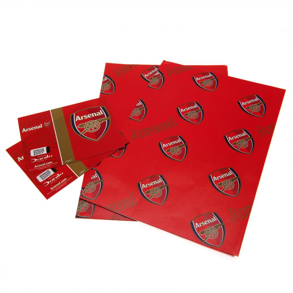 Arsenal FC Crest Gift Wrap - Buy Cards & Gift Wrap at GiftMasters.co.uk
