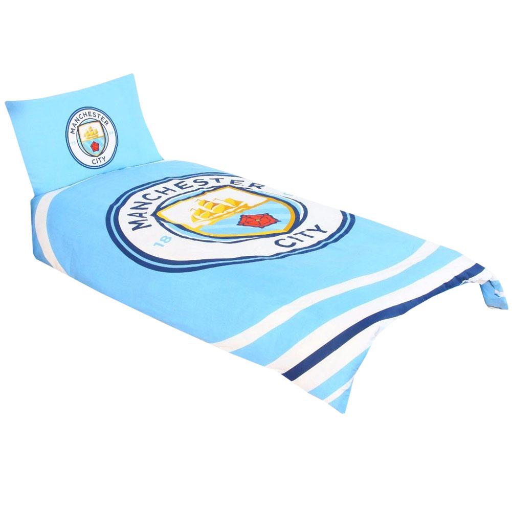 Manchester City FC Pulse Duvet Set - Buy Bed Linen at GiftMasters.co.uk