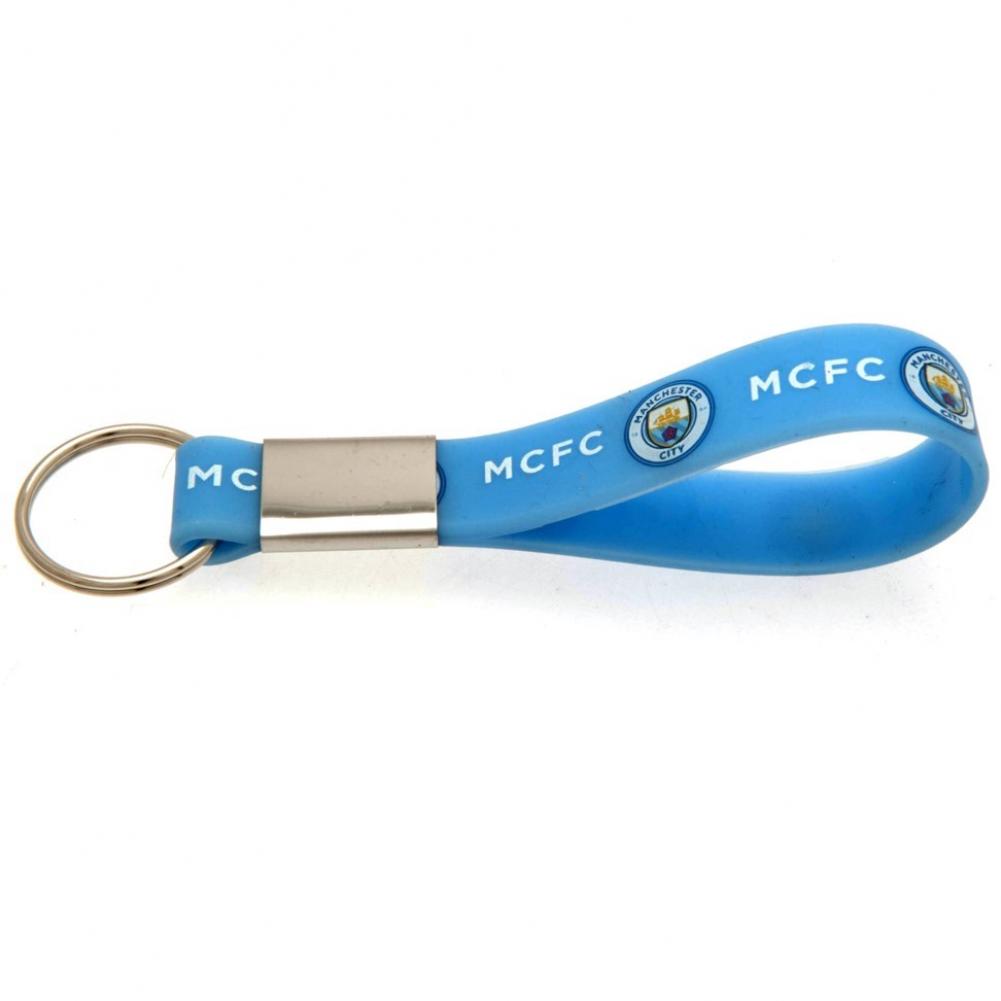 Manchester City FC Silicone Keyring - Buy Keyrings at GiftMasters.co.uk
