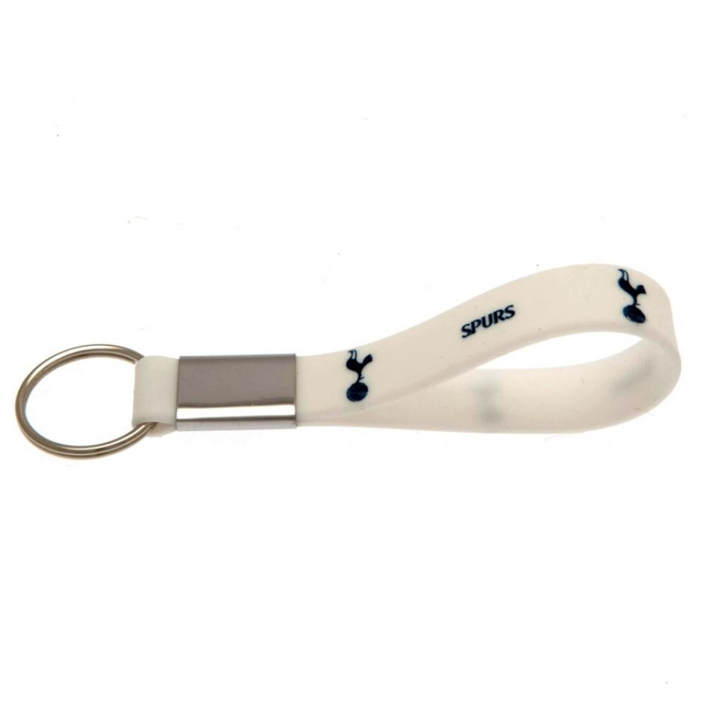 Tottenham Hotspur FC White Silicone Keyring - Buy Keyrings at GiftMasters.co.uk