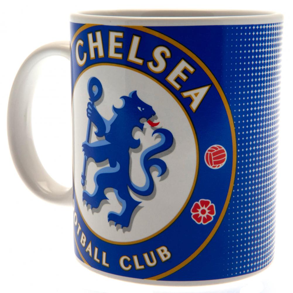 Chelsea FC Halftone Mug - Buy Standard Mugs at GiftMasters.co.uk