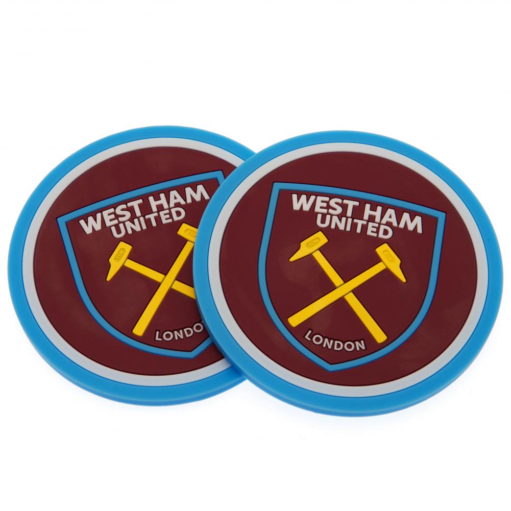 West Ham United FC 2pk Coaster Set - Buy Home Accessories at GiftMasters.co.uk