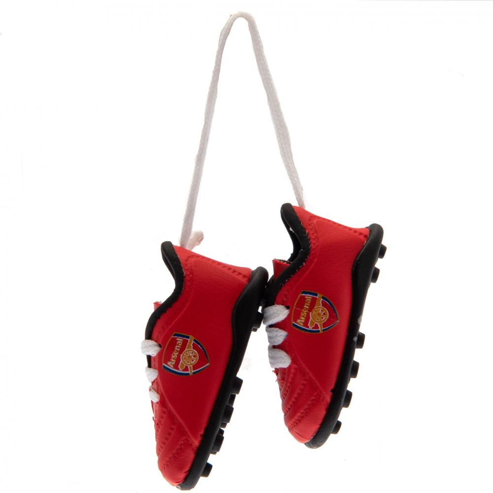 Arsenal FC Mini Football Boots - Buy Hang Ups & Stickers at GiftMasters.co.uk