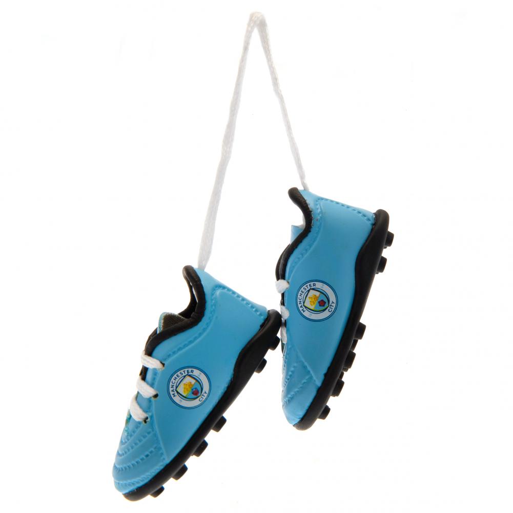 Manchester City FC Mini Football Boots - Buy Hang Ups & Stickers at GiftMasters.co.uk