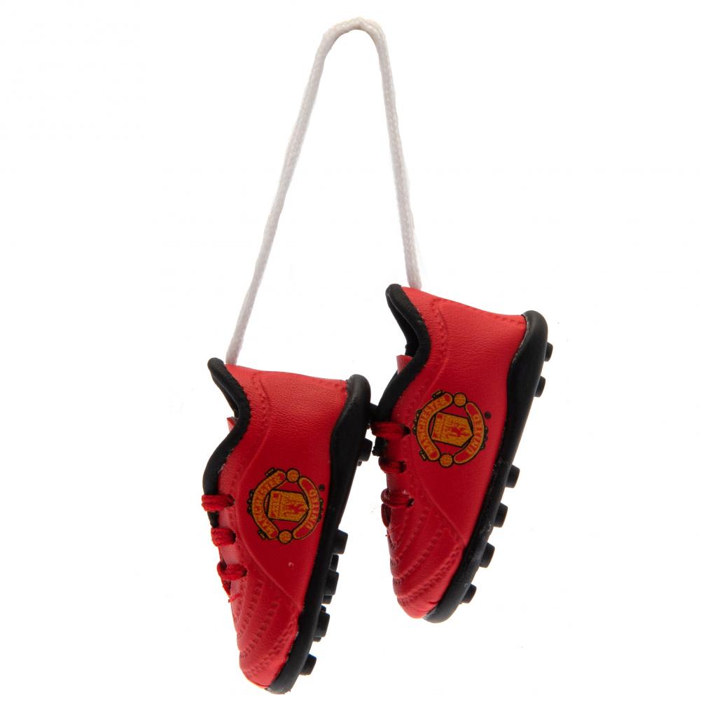 Manchester United FC Mini Football Boots - Buy Hang Ups & Stickers at GiftMasters.co.uk