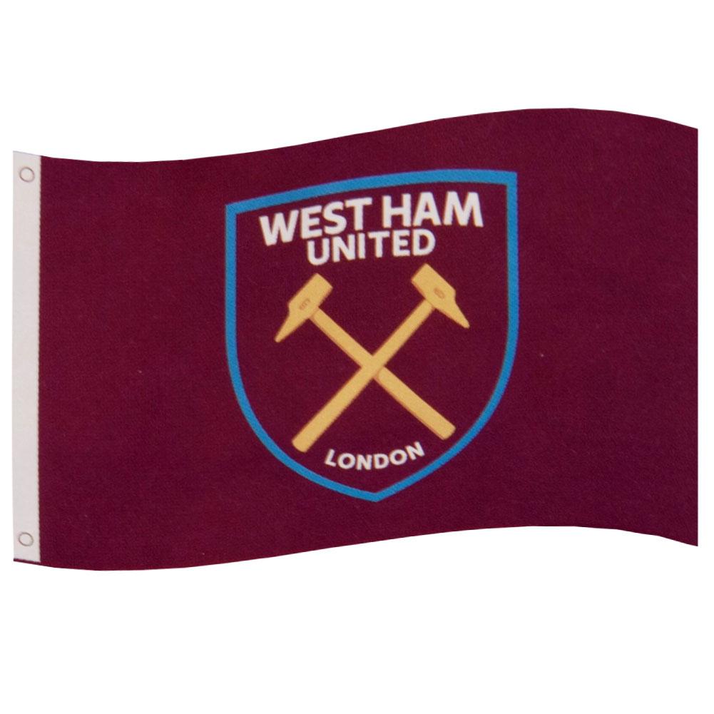 West Ham United FC Core Crest Flag - Buy Flags at GiftMasters.co.uk