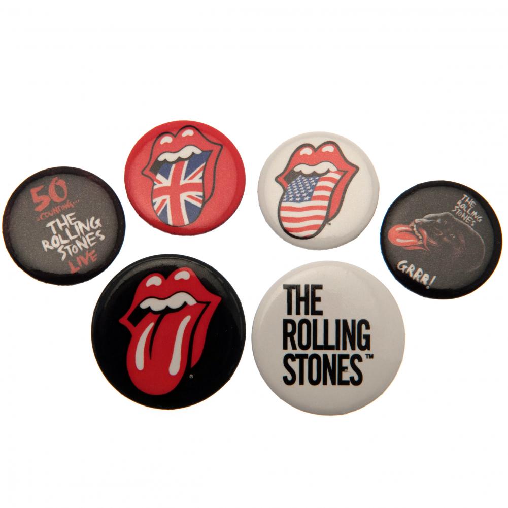 The Rolling Stones Button Badge Set - Buy  at GiftMasters.co.uk
