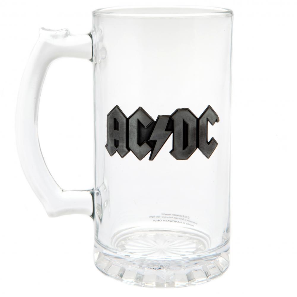 AC/DC Glass Tankard - Buy Glass Tankards at GiftMasters.co.uk