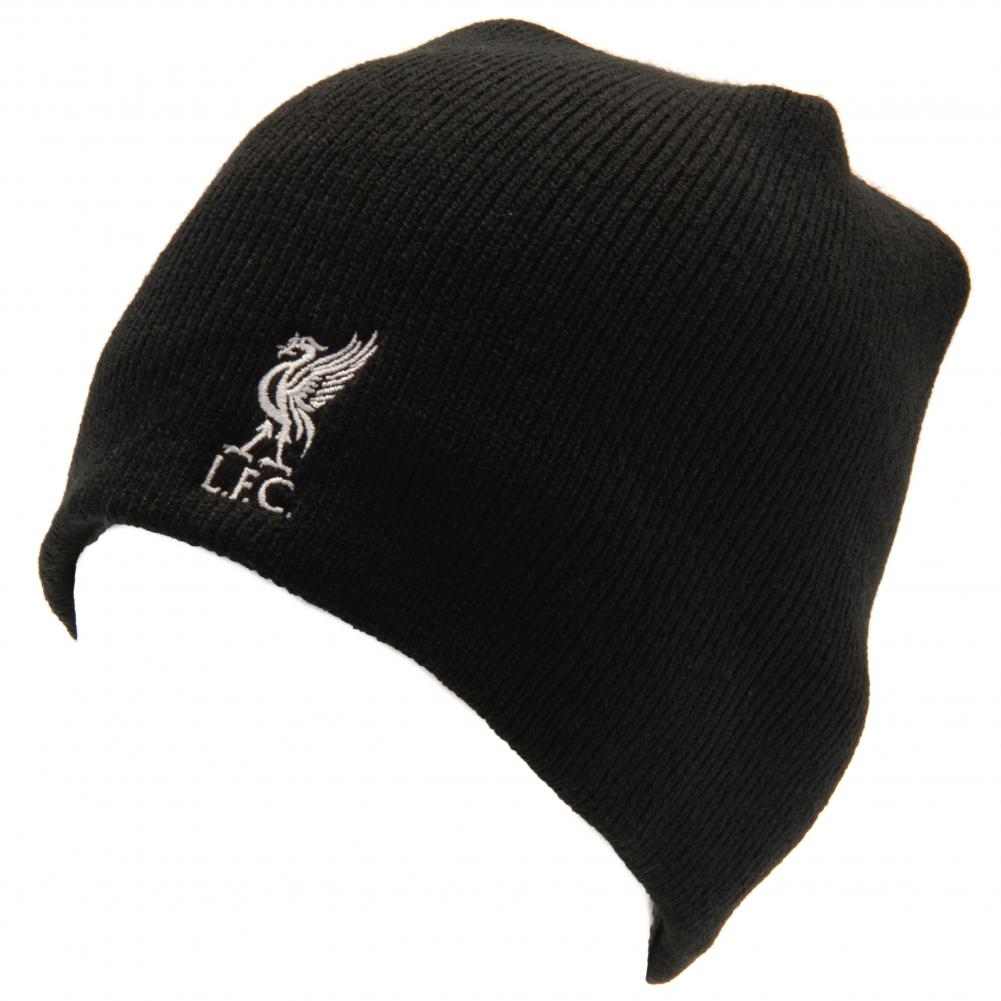 Liverpool FC Black Beanie - Buy Knitted Hats at GiftMasters.co.uk