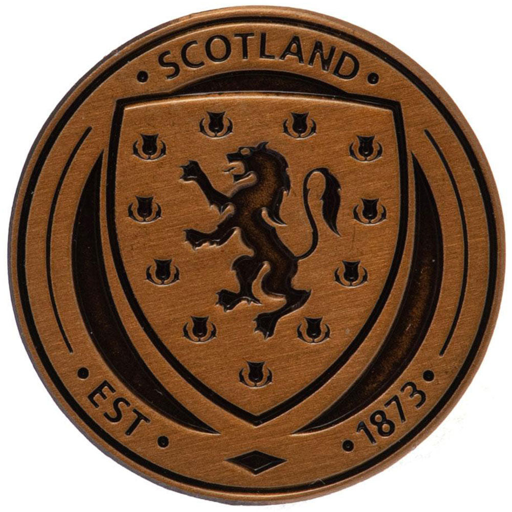 Scottish FA Antique Gold Crest Badge - Buy Badges at GiftMasters.co.uk