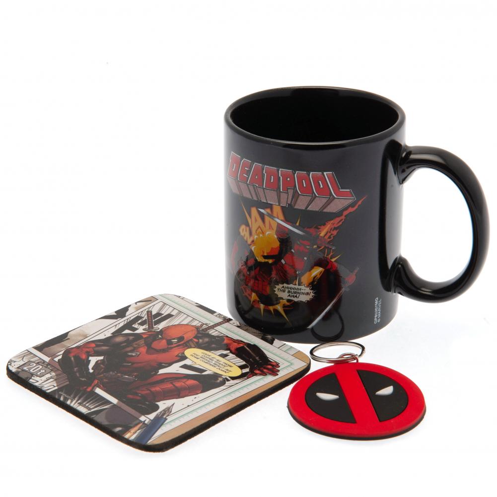 Deadpool Mug & Coaster Set - Buy Gift Sets at GiftMasters.co.uk