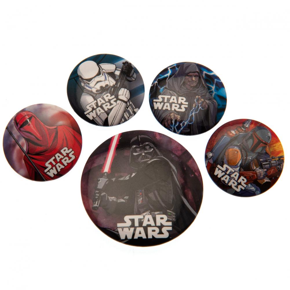 Star Wars Button Badge Set - Buy Badges at GiftMasters.co.uk