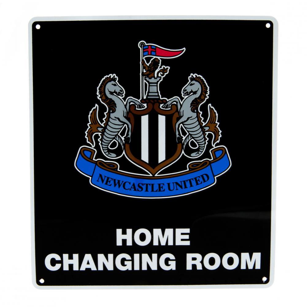 Newcastle United FC Home Changing Room Sign - Buy Metal Signs at GiftMasters.co.uk