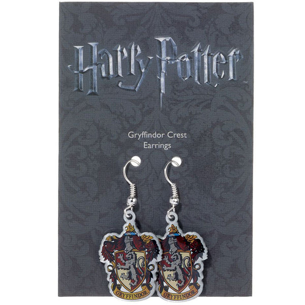 Harry Potter Silver Plated Earrings Gryffindor