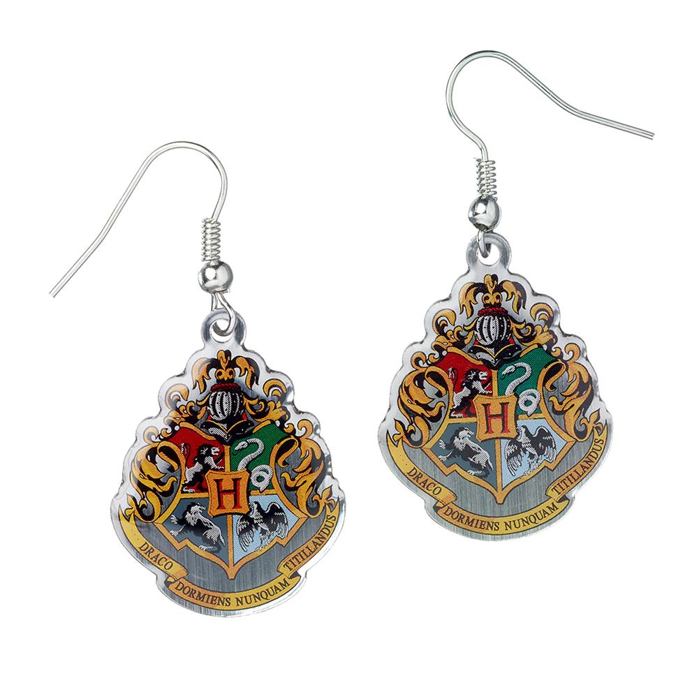 Harry Potter Silver Plated Earrings Hogwarts - Buy Silver Plated at GiftMasters.co.uk